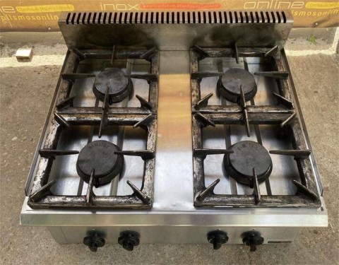 Εστία Αερίου Επιτραπέζια Με 4 Καυστήρες Μαντέμι VIMITEX Μεταχειρισμένη